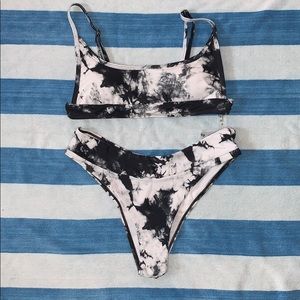 SHEIN marble bikini set